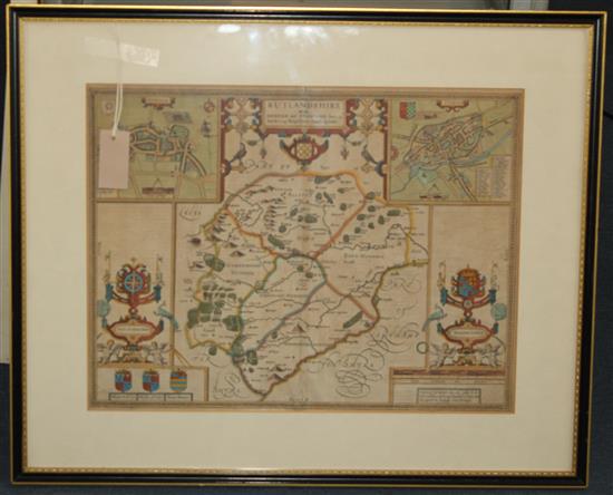 John Speede Map of Cardigan Shyre overall 19.5 x 22.75in. (3 maps)